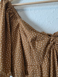 Abercrombie Polka Dot Midi Dress (XS)