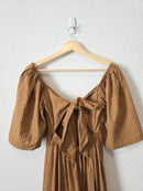 Abercrombie Polka Dot Midi Dress (XS)