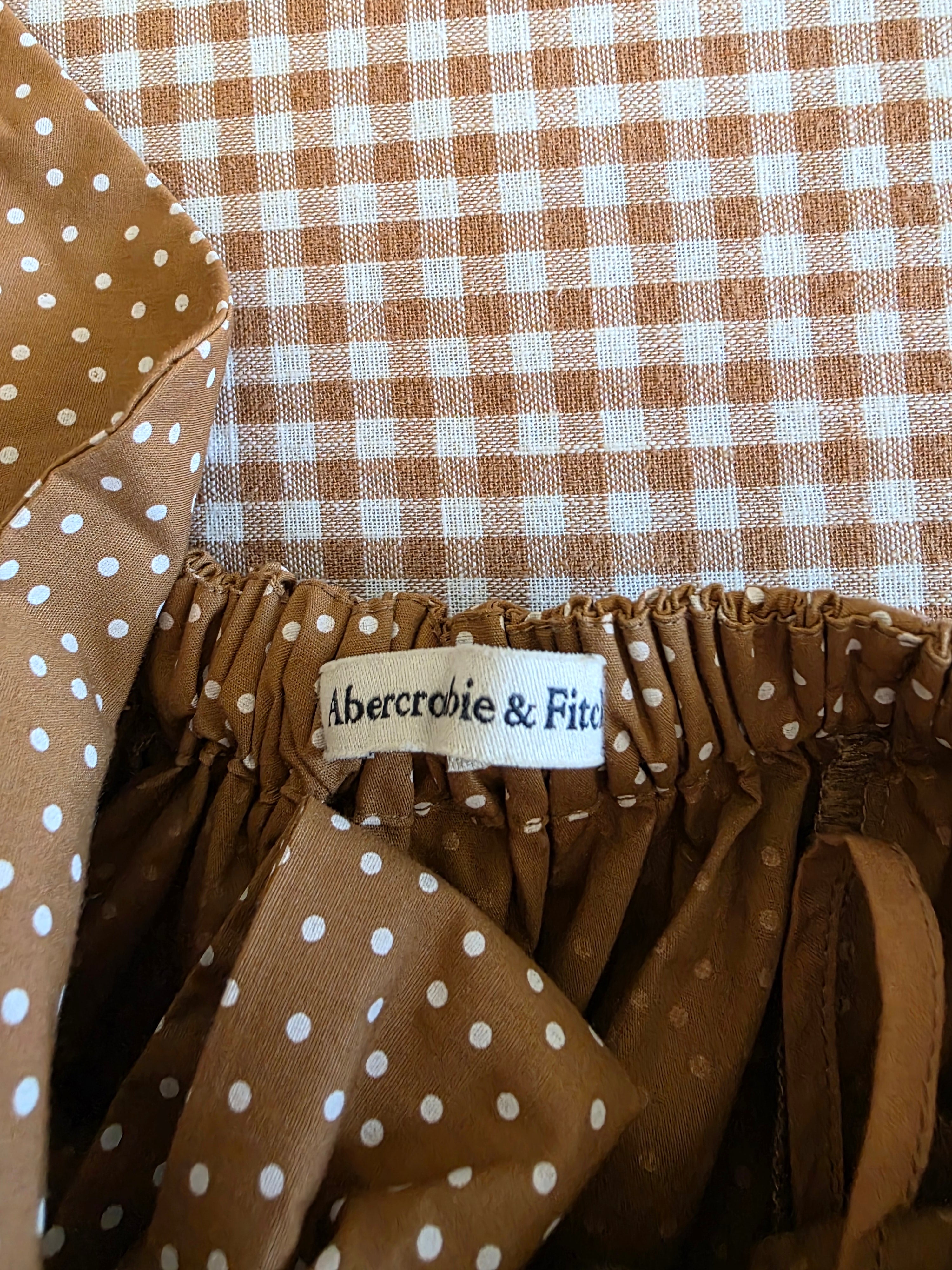 Abercrombie Polka Dot Midi Dress (XS)