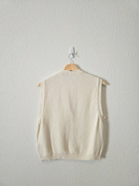 Vintage Cable Knit Sweater Vest (M)