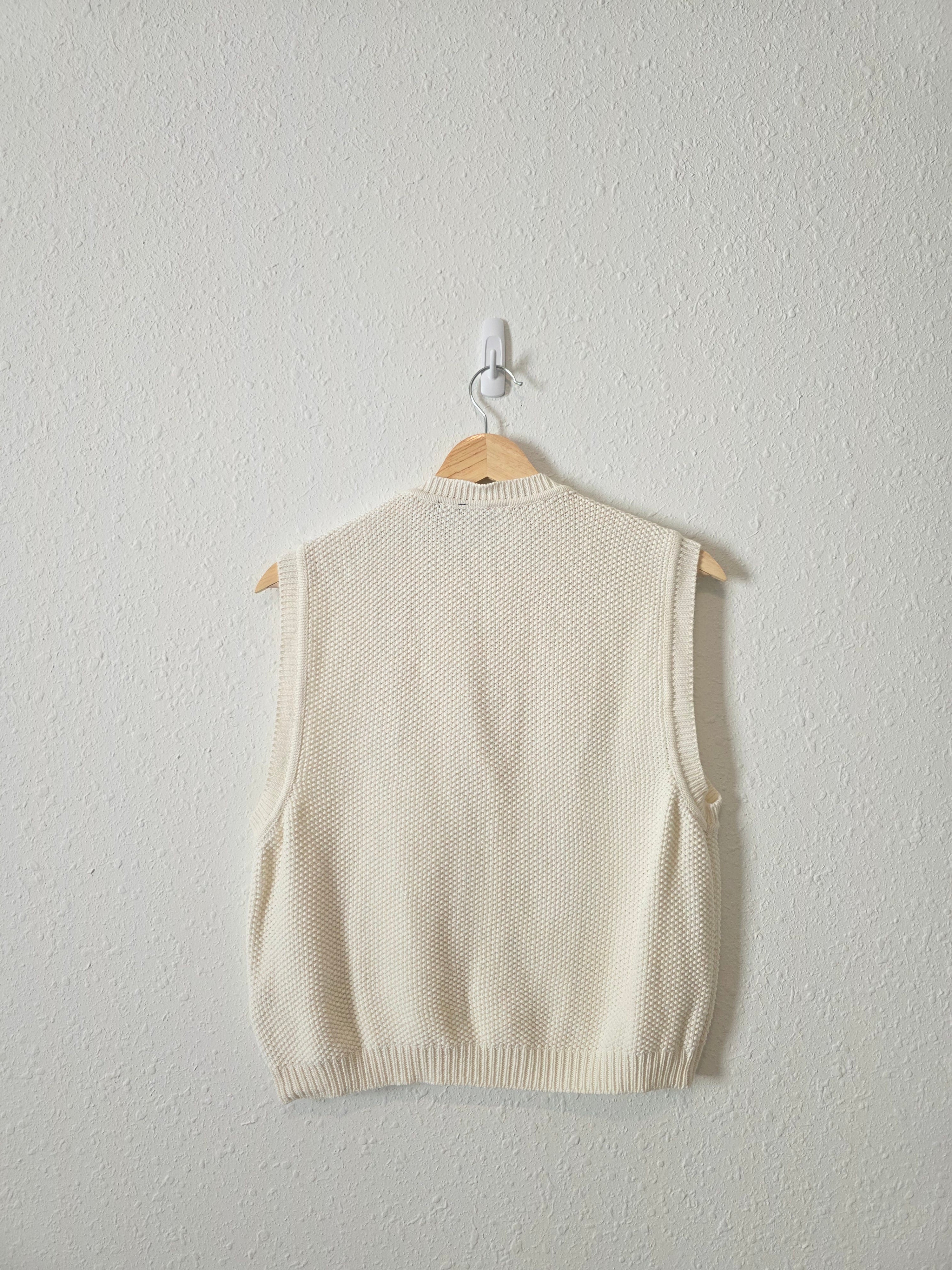 Vintage Cable Knit Sweater Vest (M)
