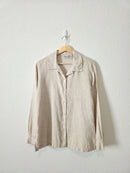 Vintage Linen Button Up Shirt (M)