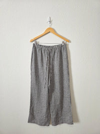 Reformation Gingham Wide Leg Linen Pants (M)