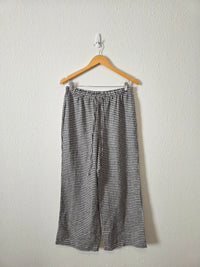 Reformation Gingham Wide Leg Linen Pants (M)