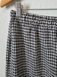 Reformation Gingham Wide Leg Linen Pants (M)