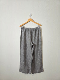 Reformation Gingham Wide Leg Linen Pants (M)