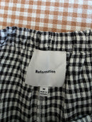 Reformation Gingham Wide Leg Linen Pants (M)