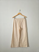 Neutral Gauze Wide Leg Pants (S)