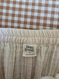 Neutral Gauze Wide Leg Pants (S)