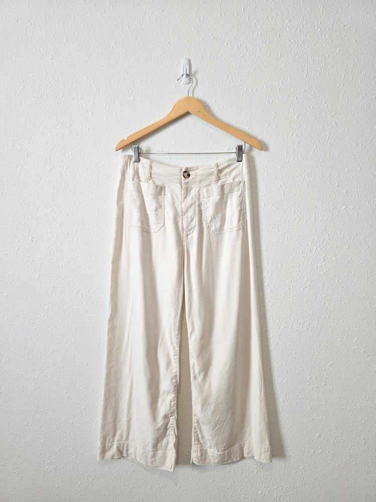 Anthropologie Linen Blend Wide Leg Pants (6)