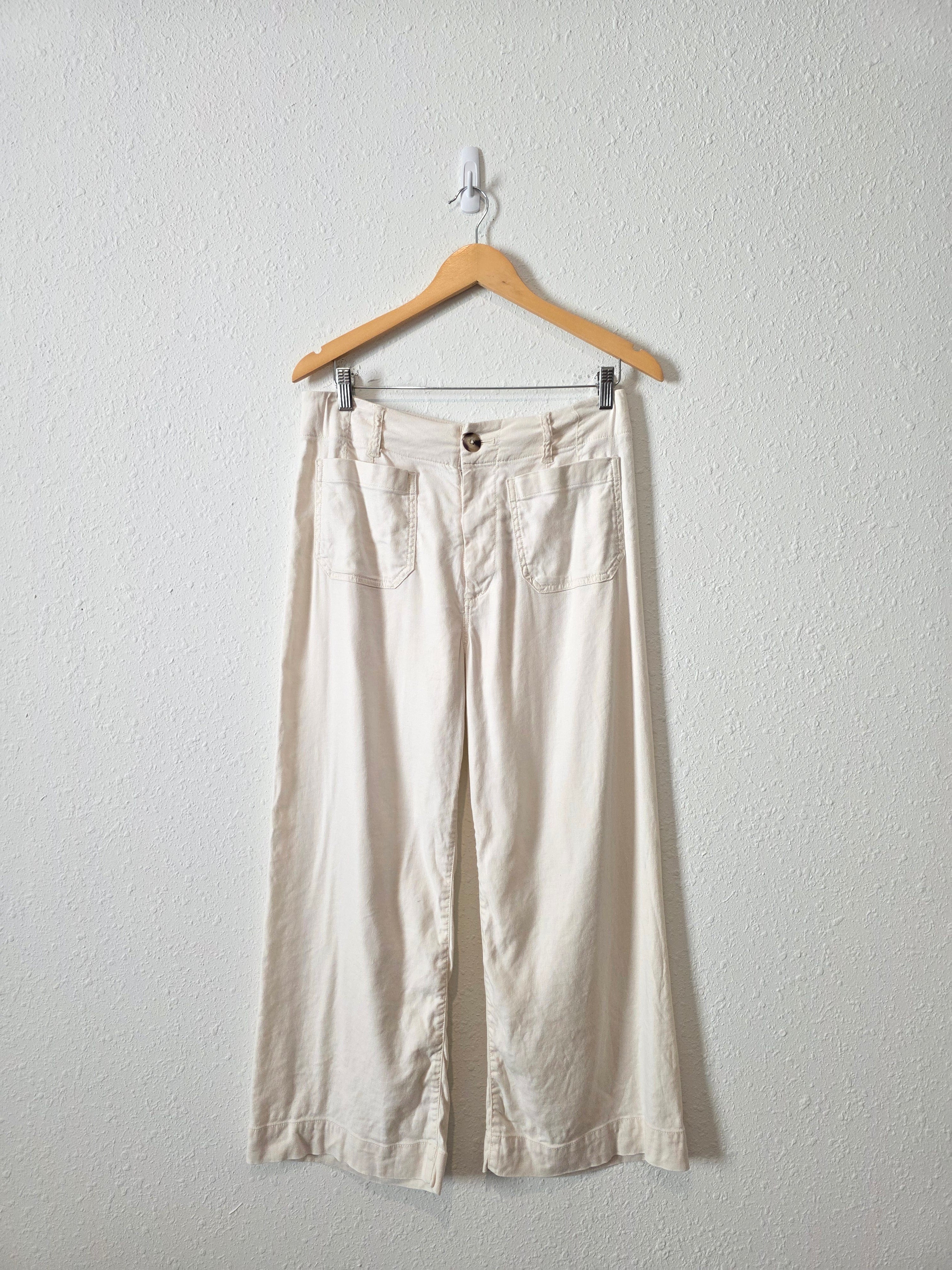 Anthropologie Linen Blend Wide Leg Pants (6)