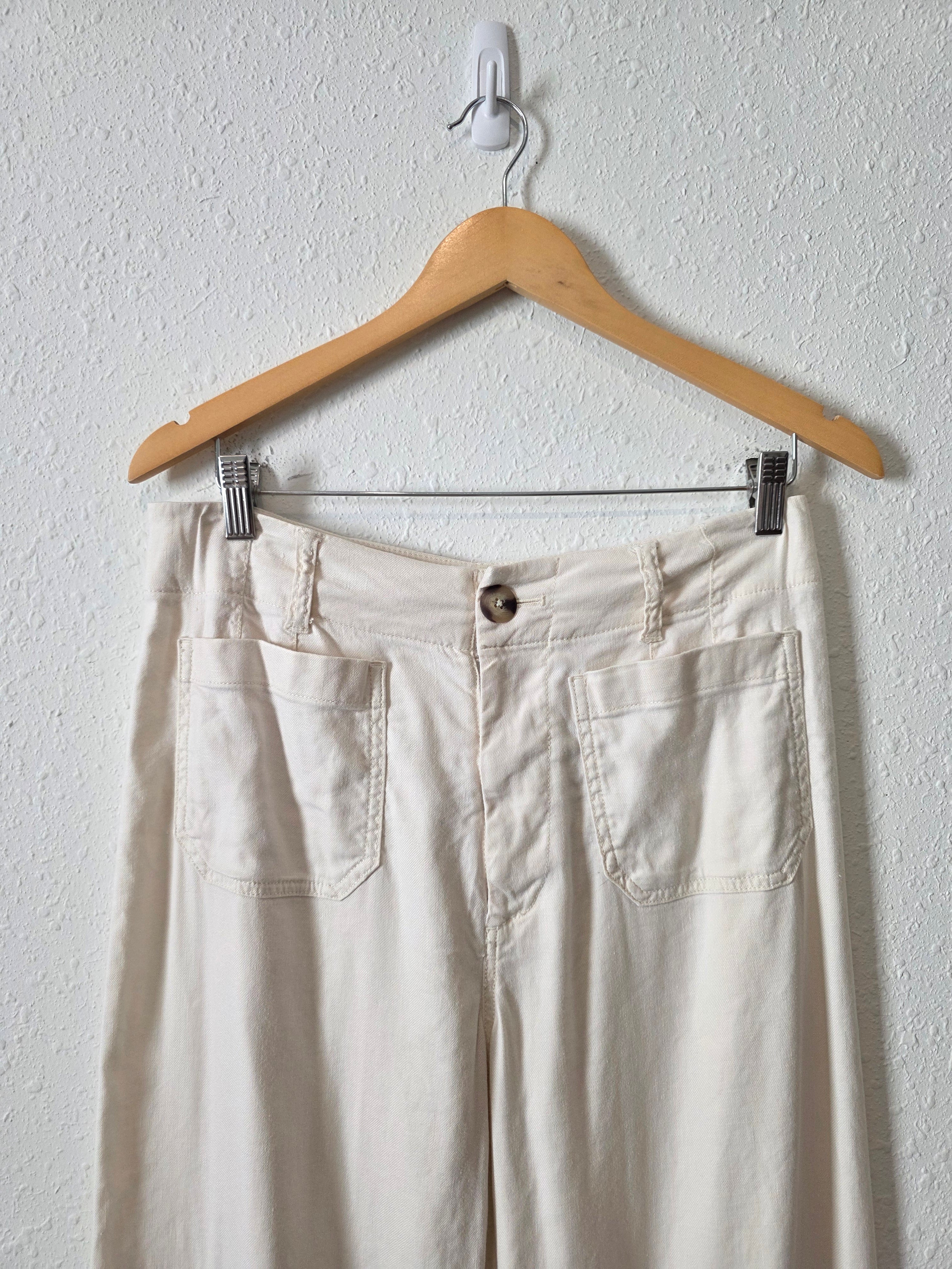 Anthropologie Linen Blend Wide Leg Pants (6)