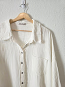 Zenana Cotton Gauze Button Up (XL)