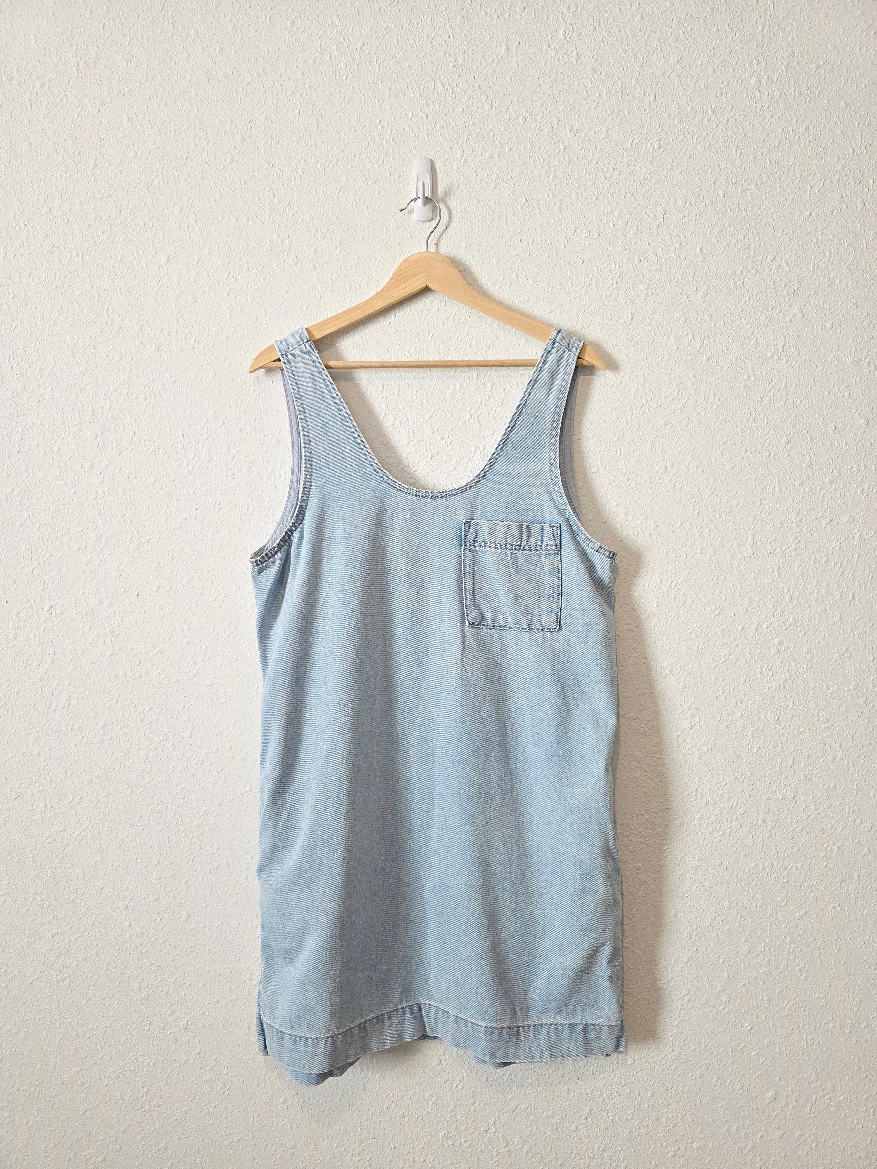 Light Wash Denim Mini Dress (XS)