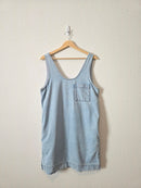 Light Wash Denim Mini Dress (XS)