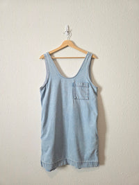 Light Wash Denim Mini Dress (XS)