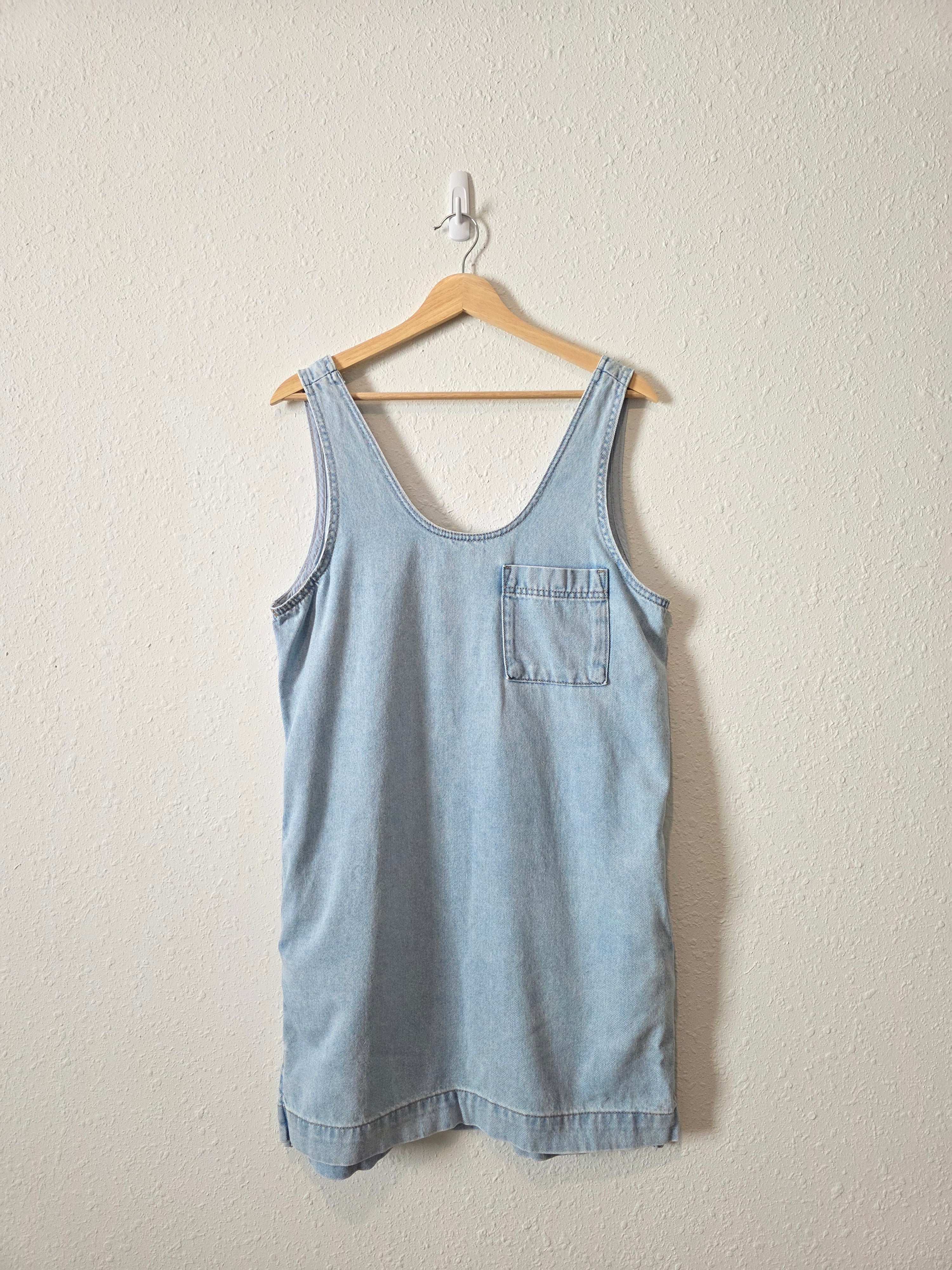 Light Wash Denim Mini Dress (XS)