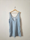 Light Wash Denim Mini Dress (XS)