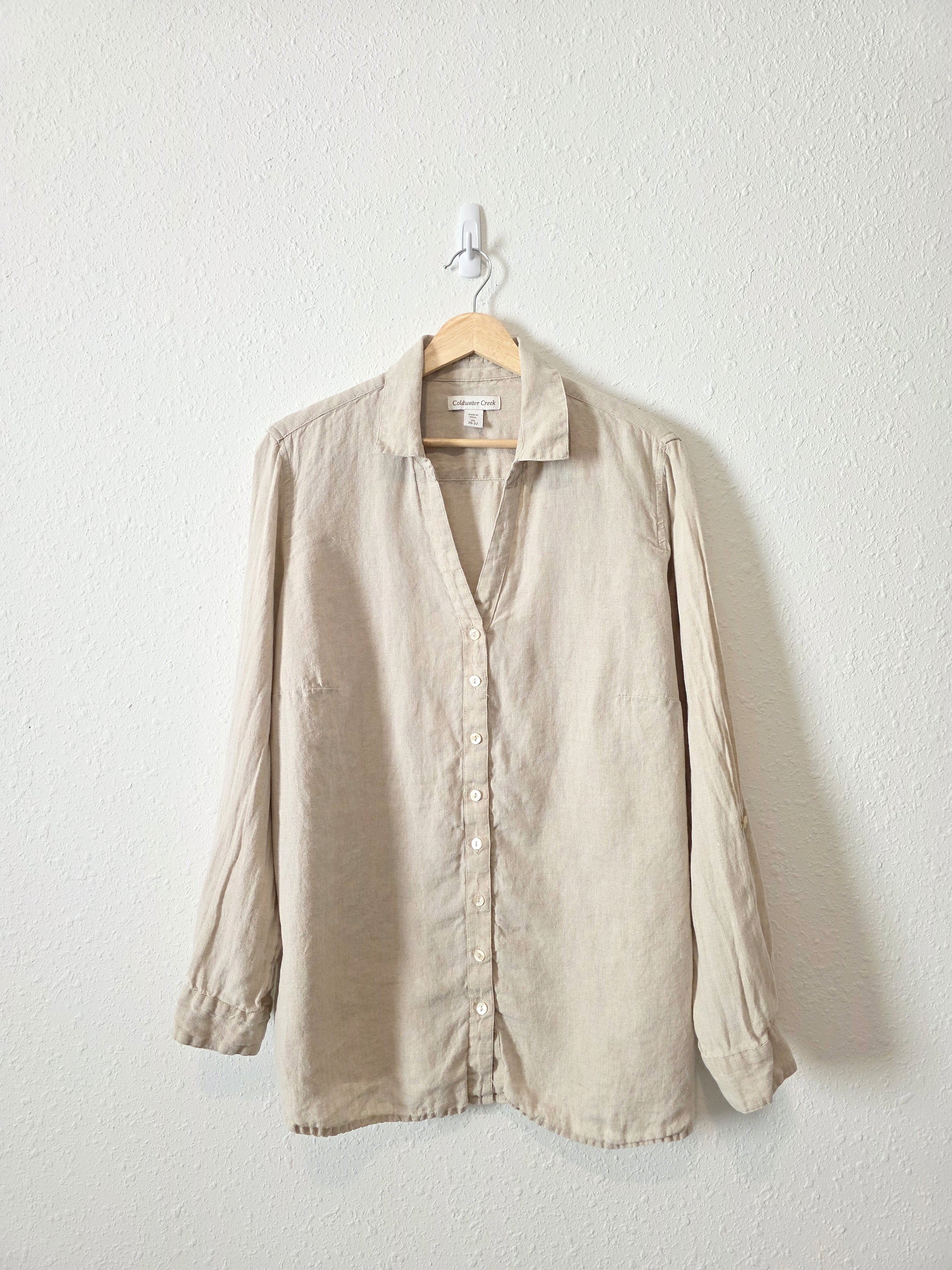 Linen Button Up Shirt (2X)