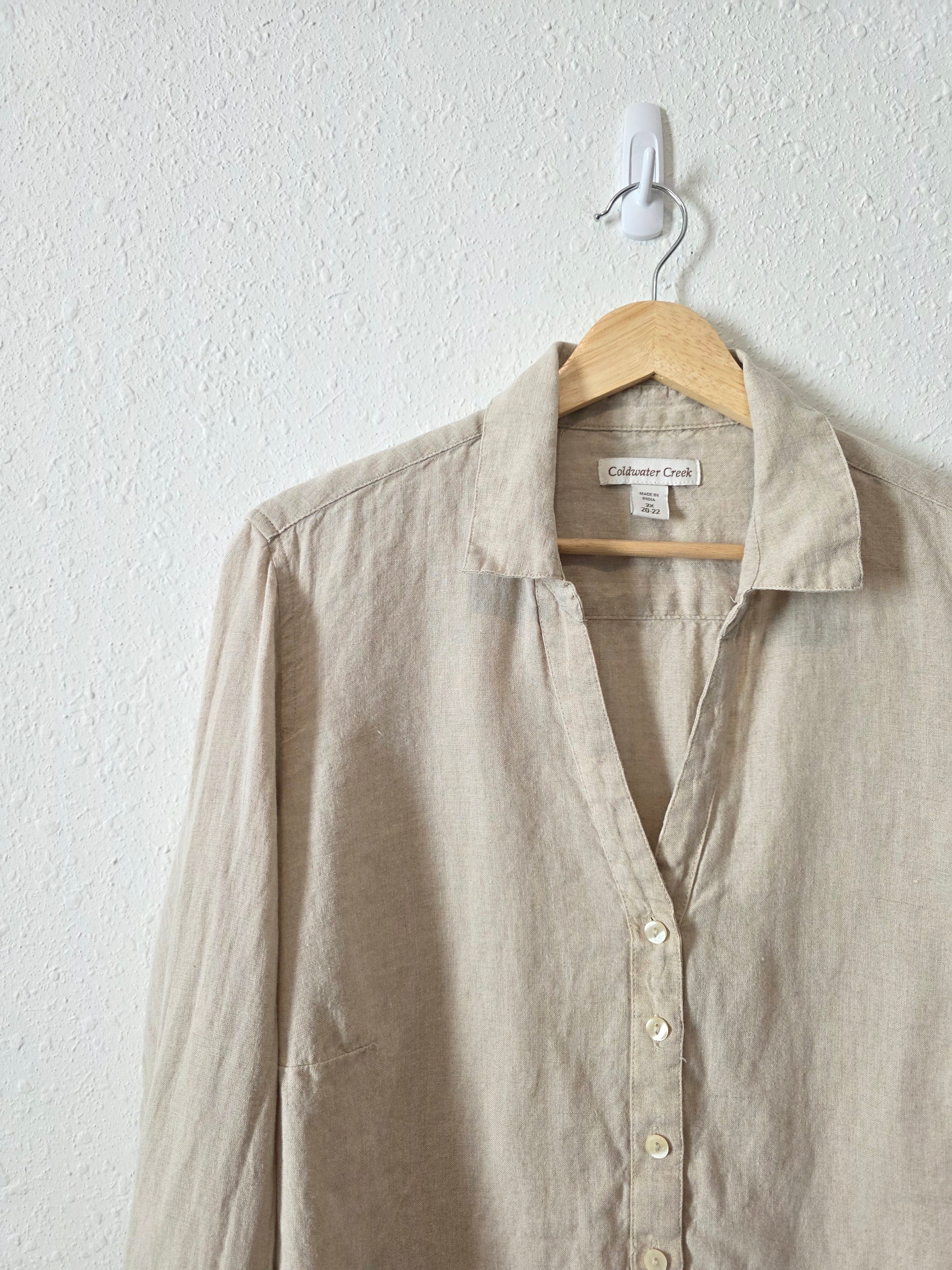 Linen Button Up Shirt (2X)