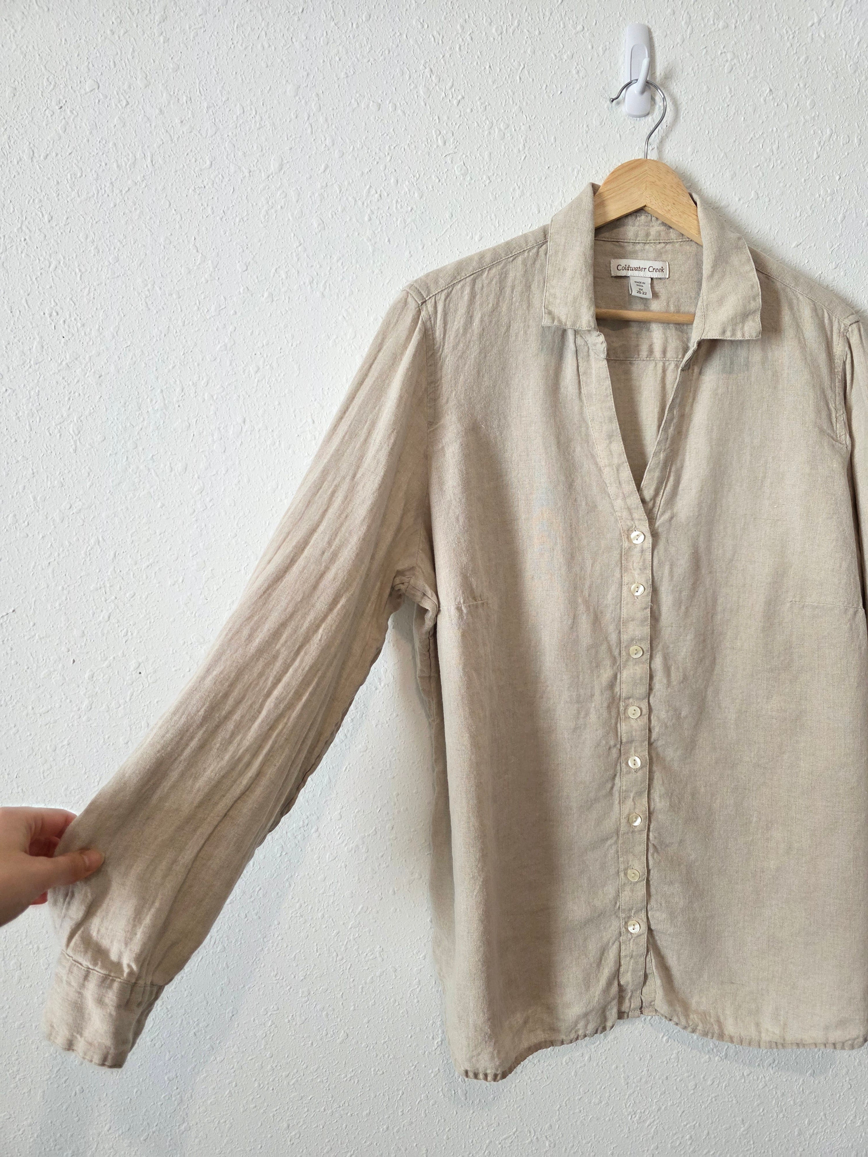 Linen Button Up Shirt (2X)