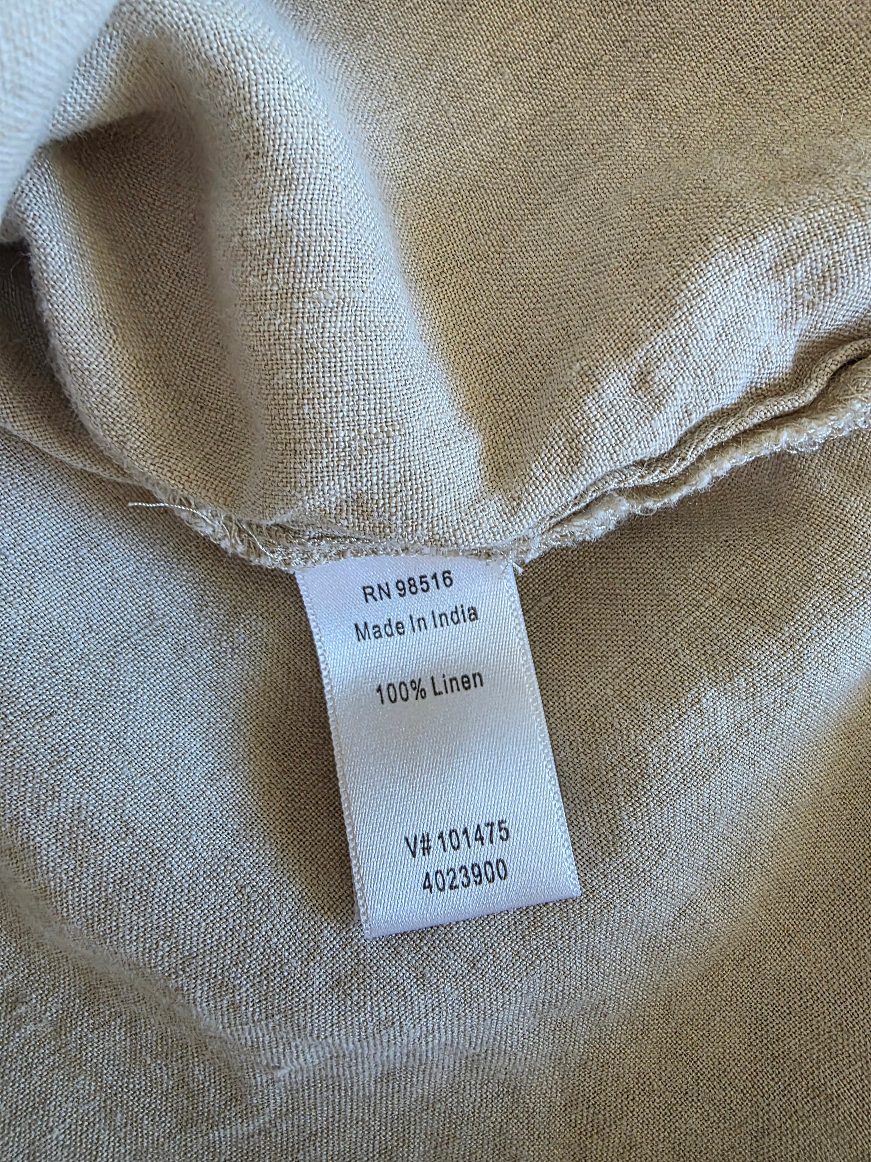Linen Button Up Shirt (2X)