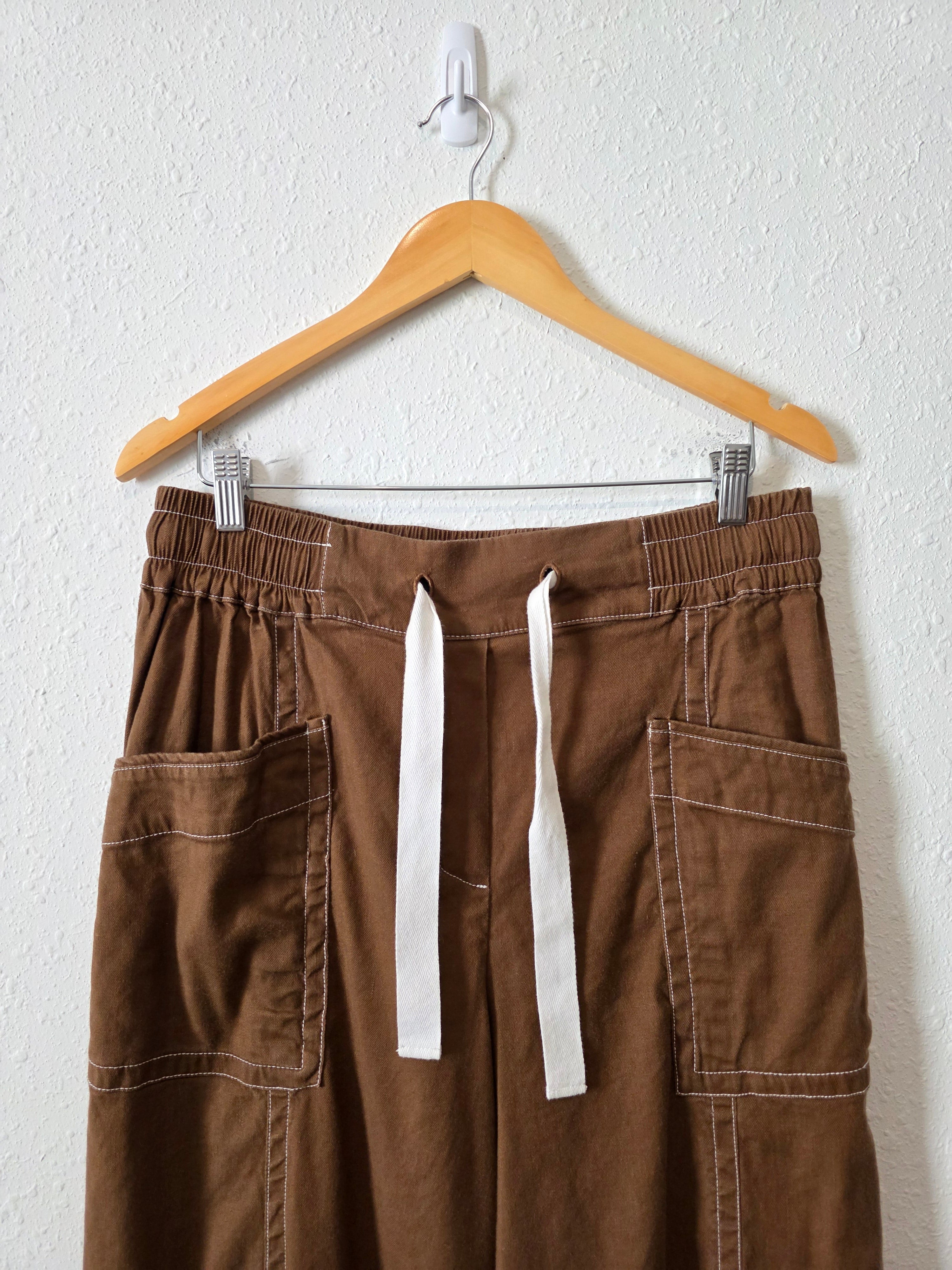 Maeve Brown Wide Leg Pants (M)
