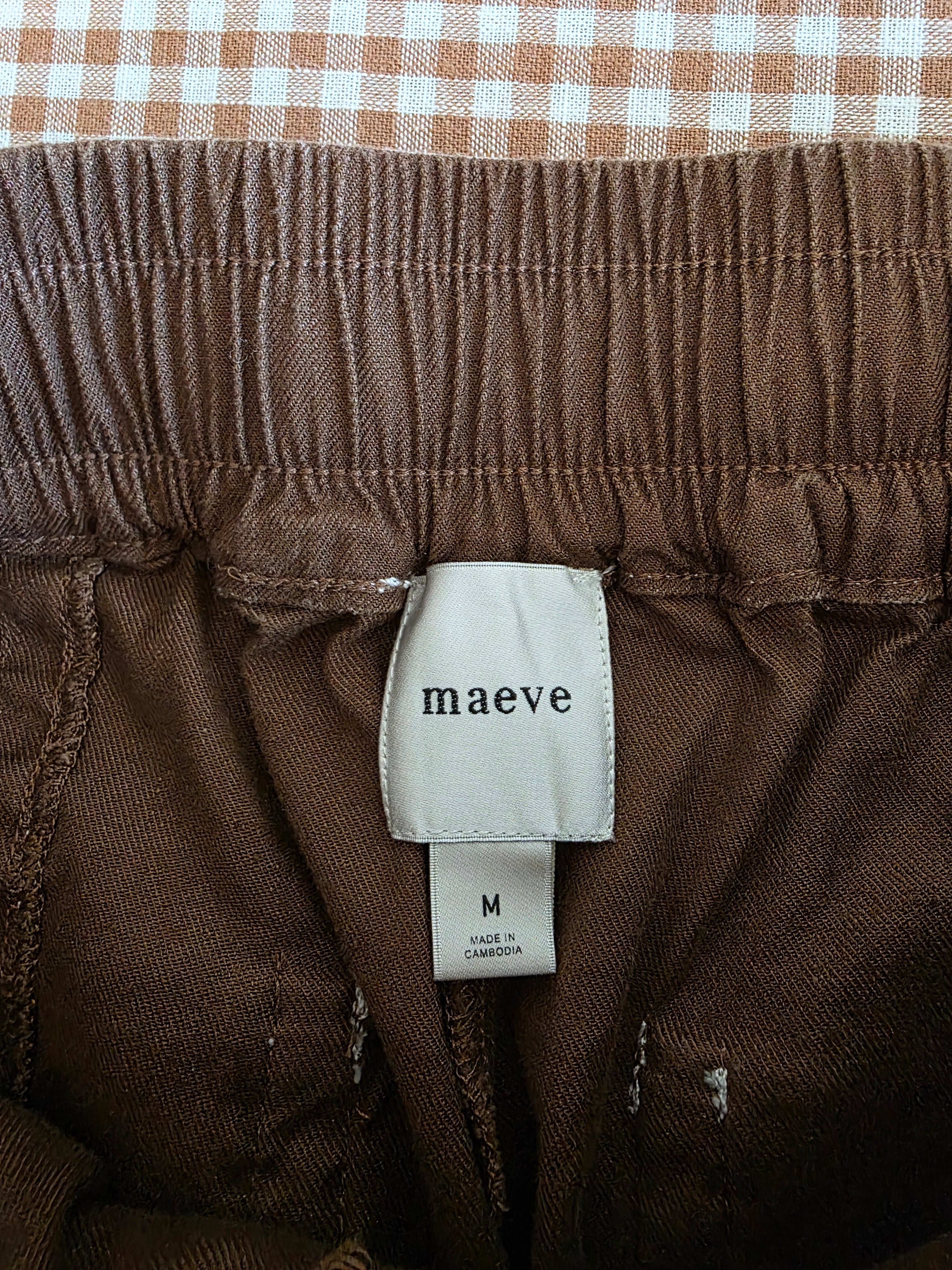 Maeve Brown Wide Leg Pants (M)