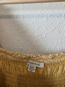 Yellow Floral Smocked Dress (S)