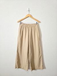 NEW Gauze Wide Leg Pants (S)