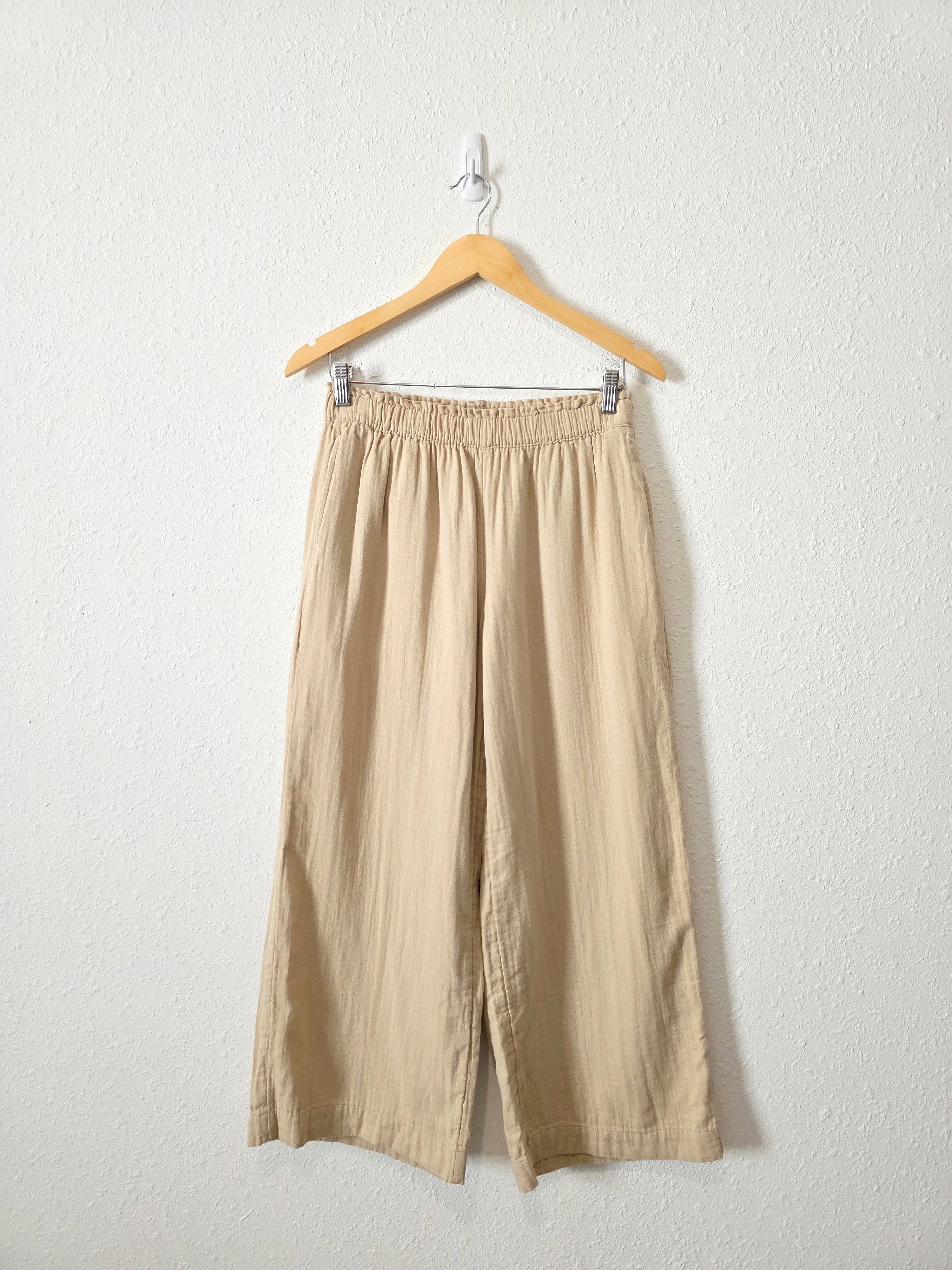 NEW Gauze Wide Leg Pants (S)