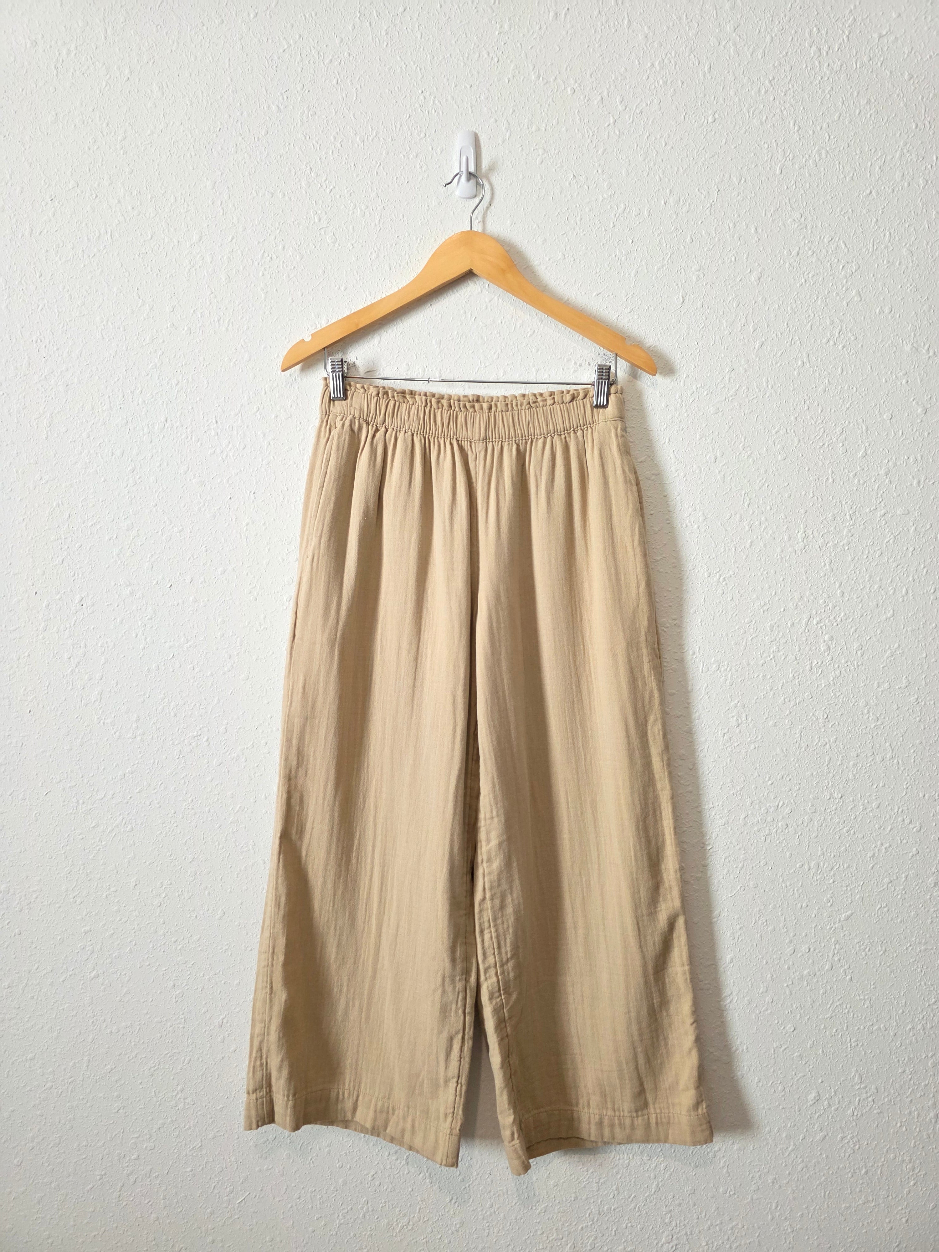 NEW Gauze Wide Leg Pants (S)