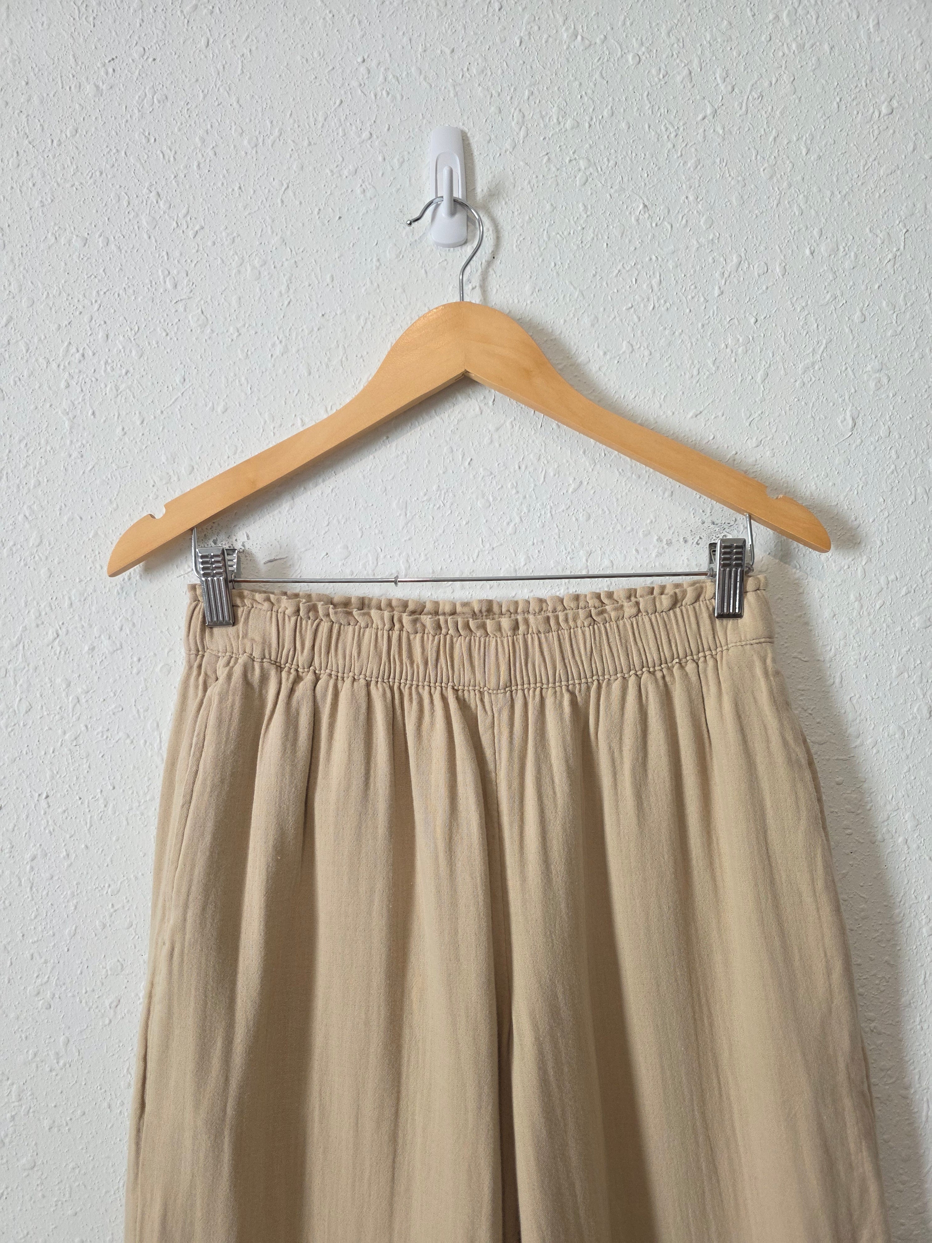 NEW Gauze Wide Leg Pants (S)