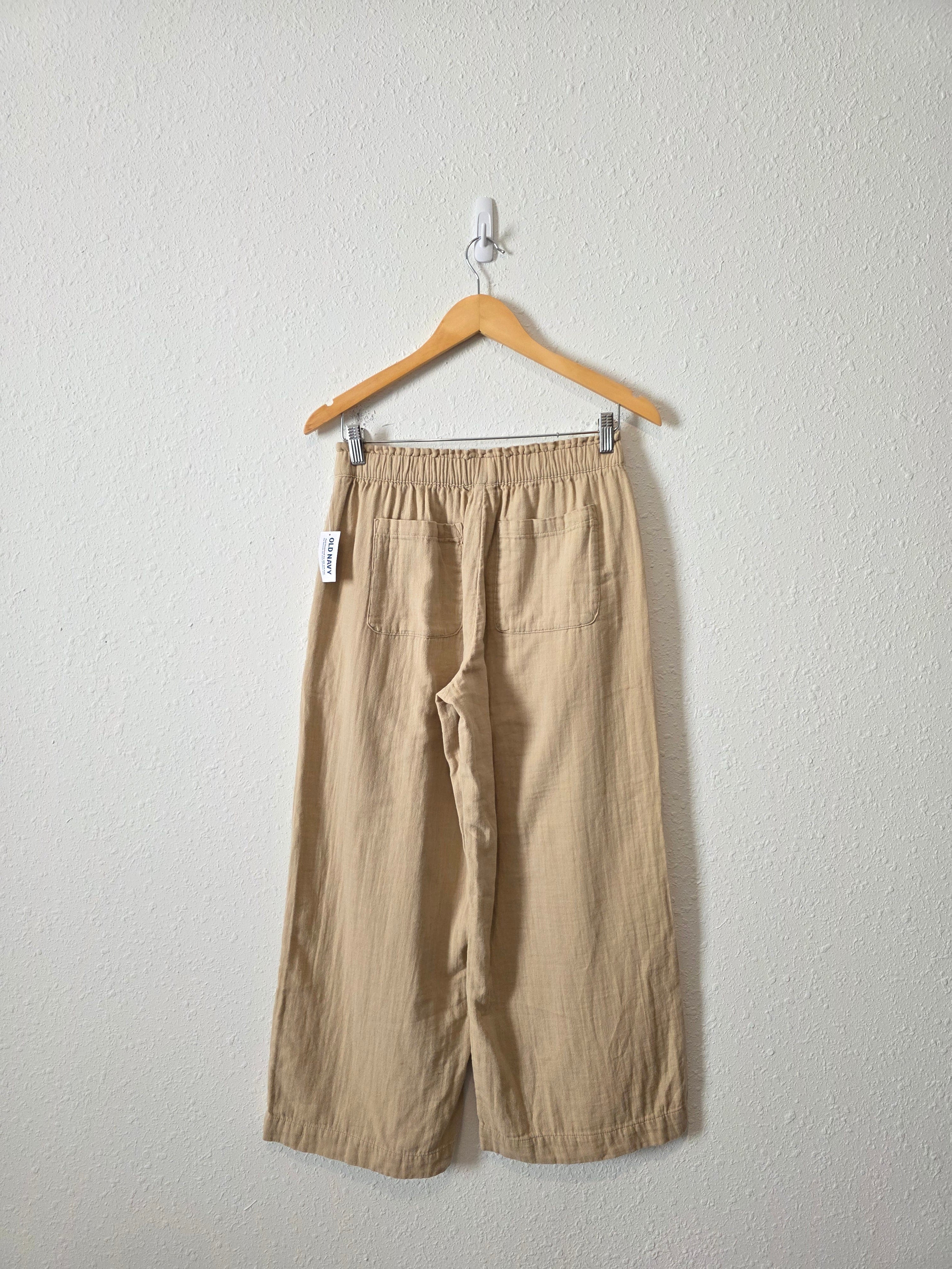 NEW Gauze Wide Leg Pants (S)