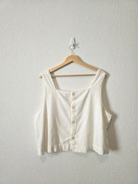Gap Linen Blend Boxy Tank (XL)
