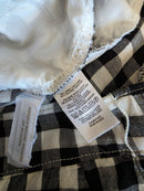 Loft Gingham Wide Leg Pants (M)