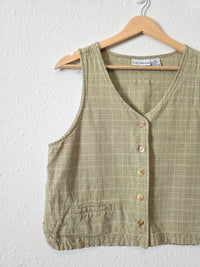 Vintage Linen Cotton Tank (S)