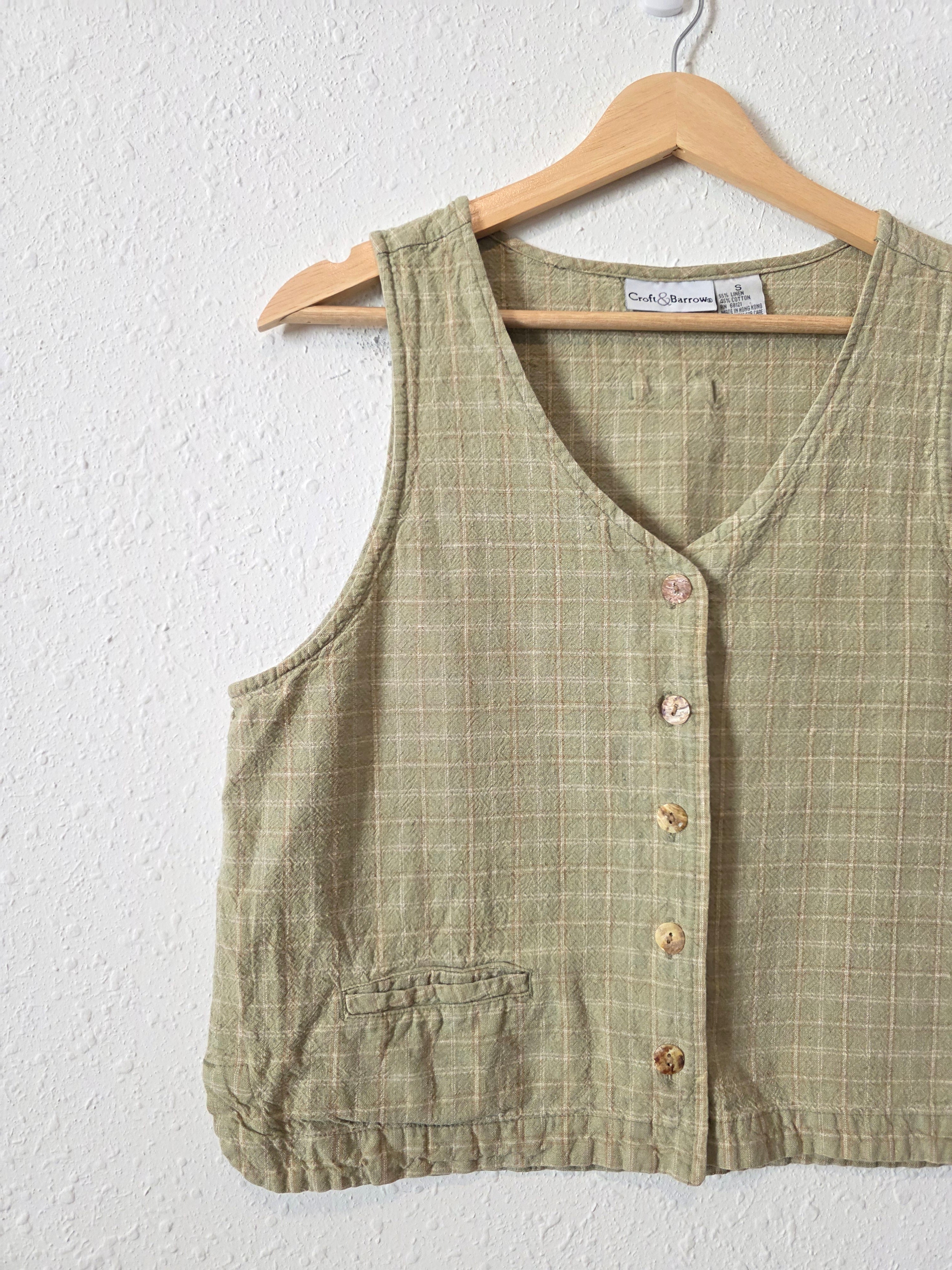 Vintage Linen Cotton Tank (S)