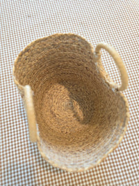 Small Raffia Basket Tote