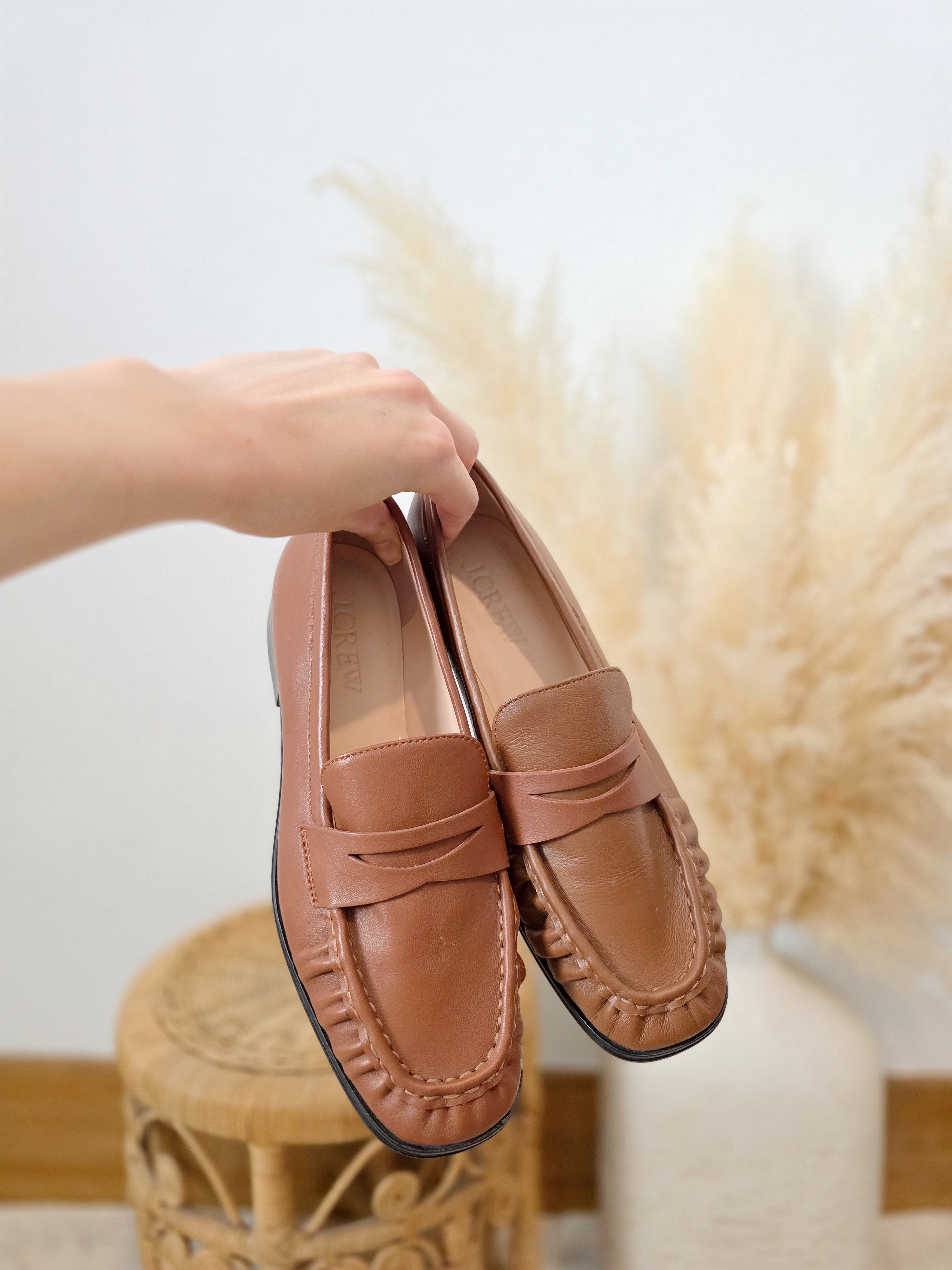 J.Crew Brown Leather Loafers (7.5)