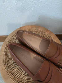 J.Crew Brown Leather Loafers (7.5)