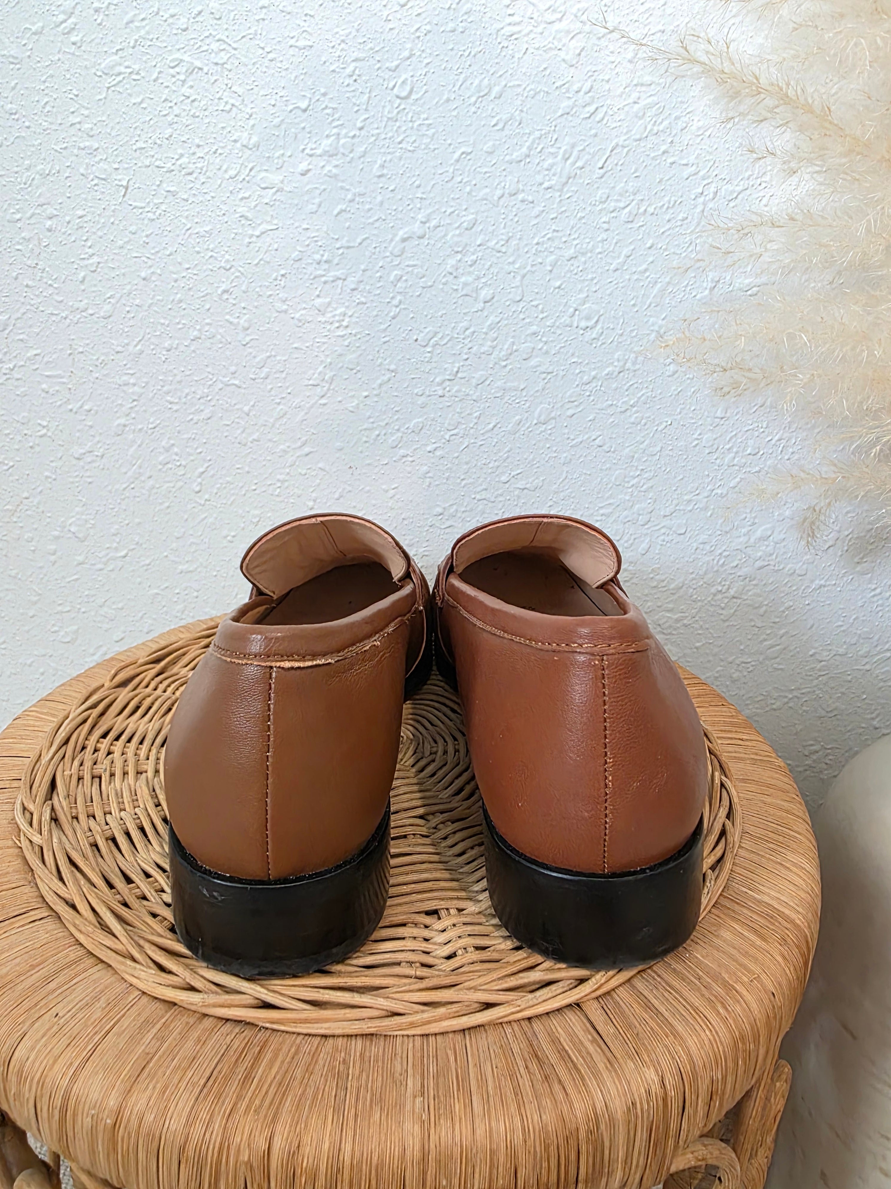 J.Crew Brown Leather Loafers (7.5)