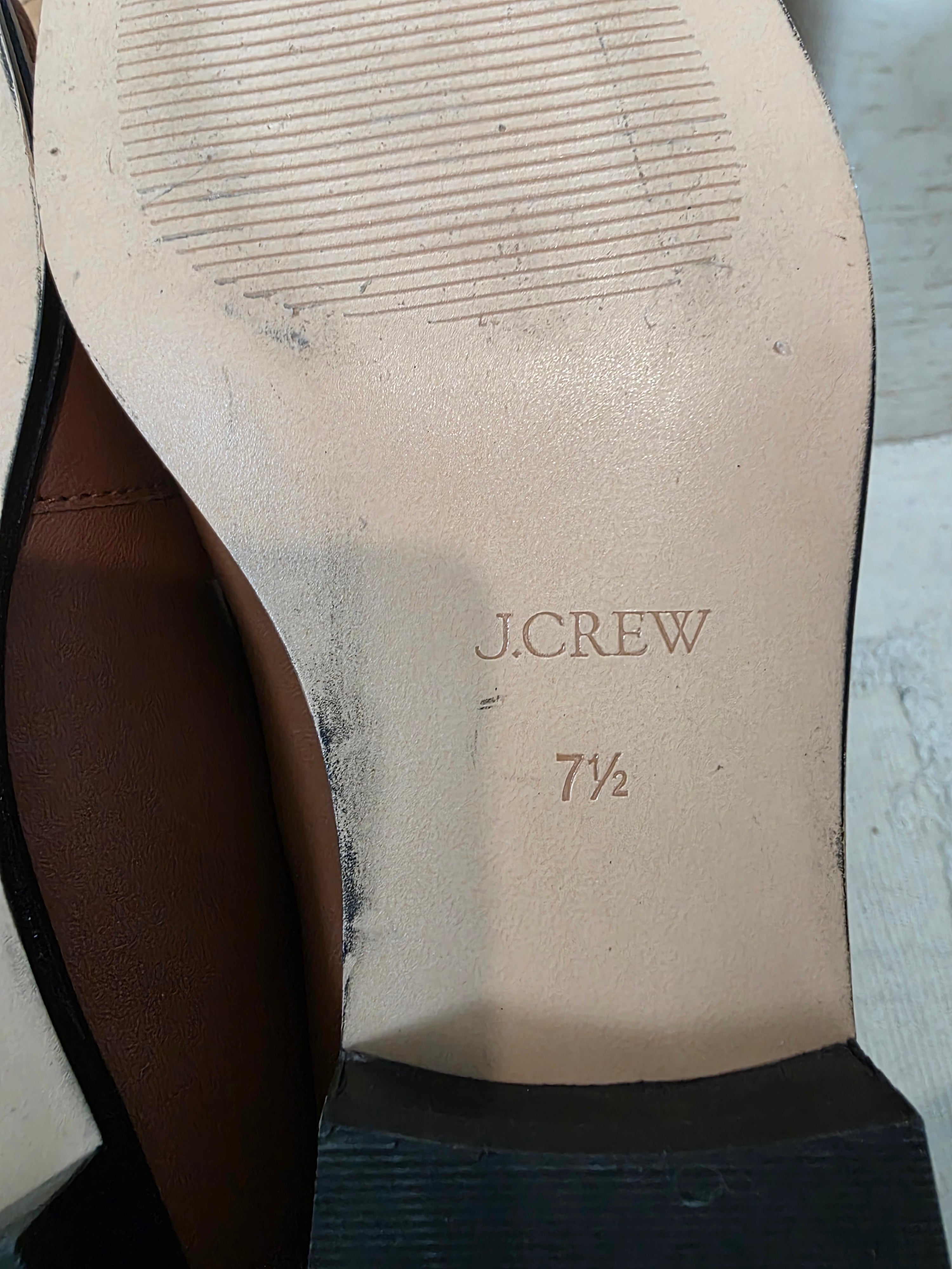 J.Crew Brown Leather Loafers (7.5)