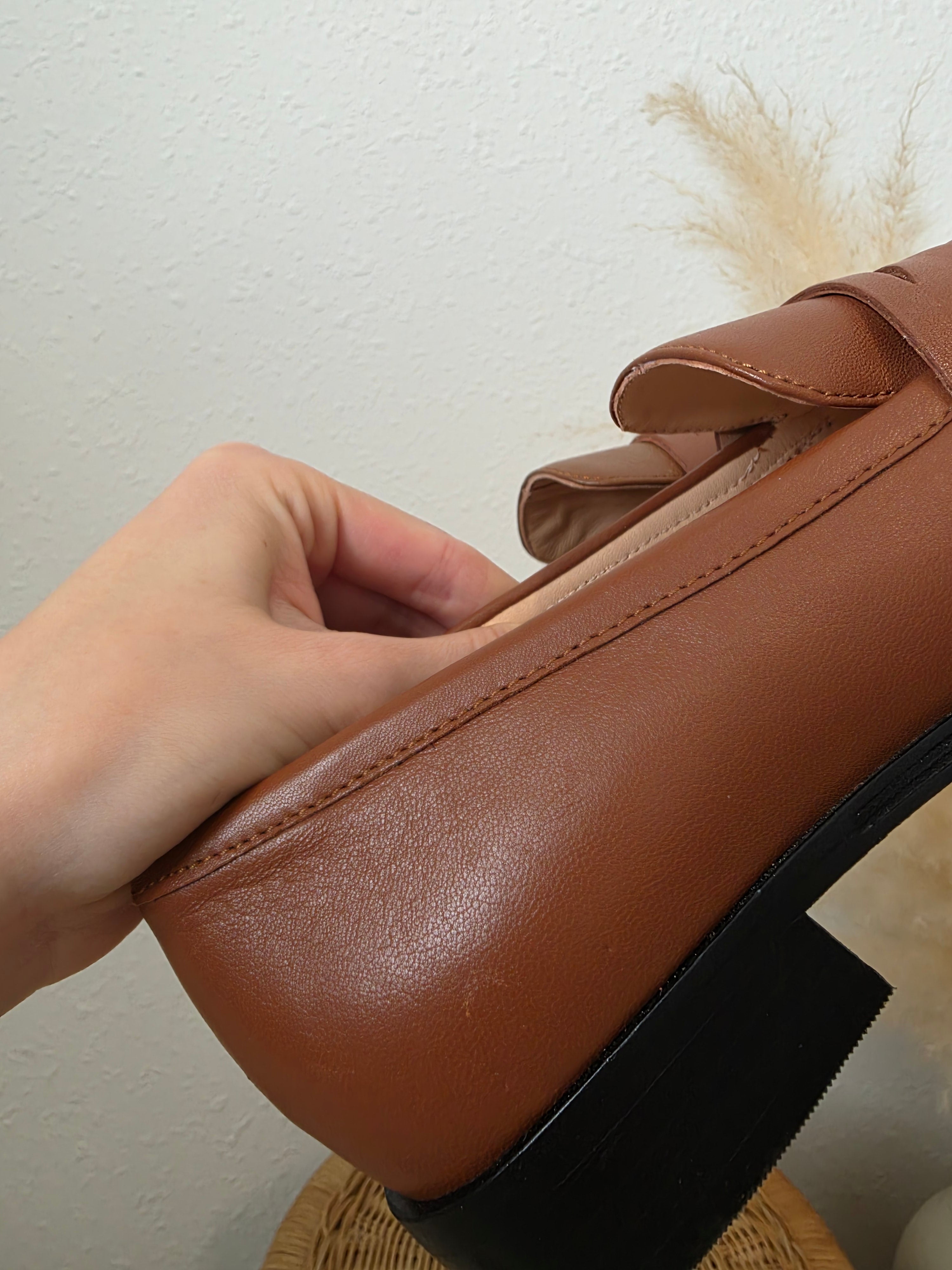 J.Crew Brown Leather Loafers (7.5)