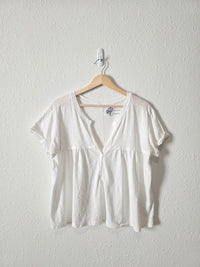 Pilcro V Neck Relaxed Top (S)