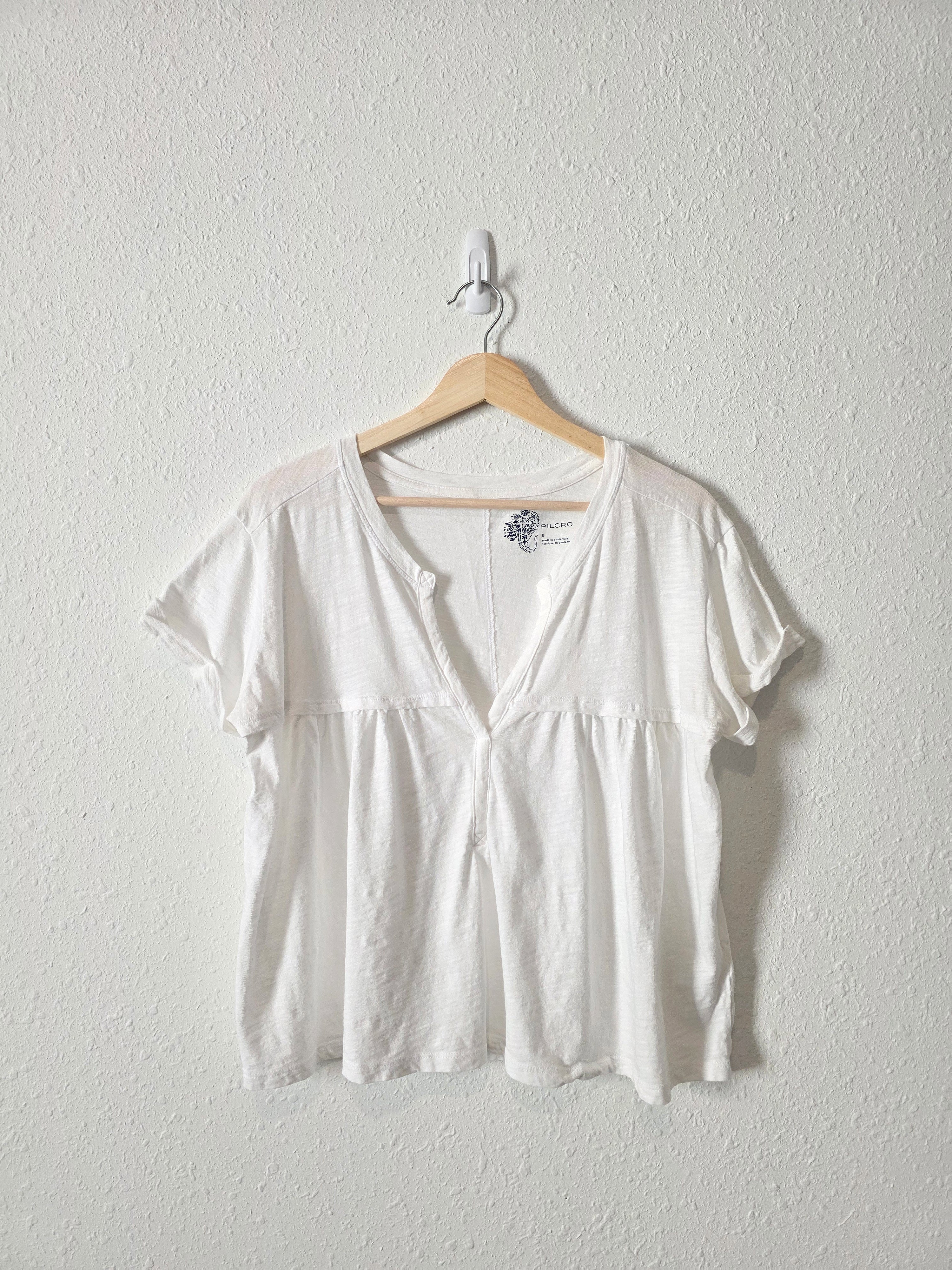 Pilcro V Neck Relaxed Top (S)