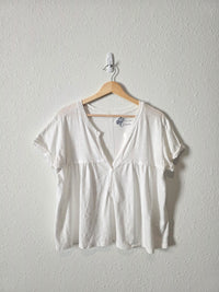 Pilcro V Neck Relaxed Top (S)