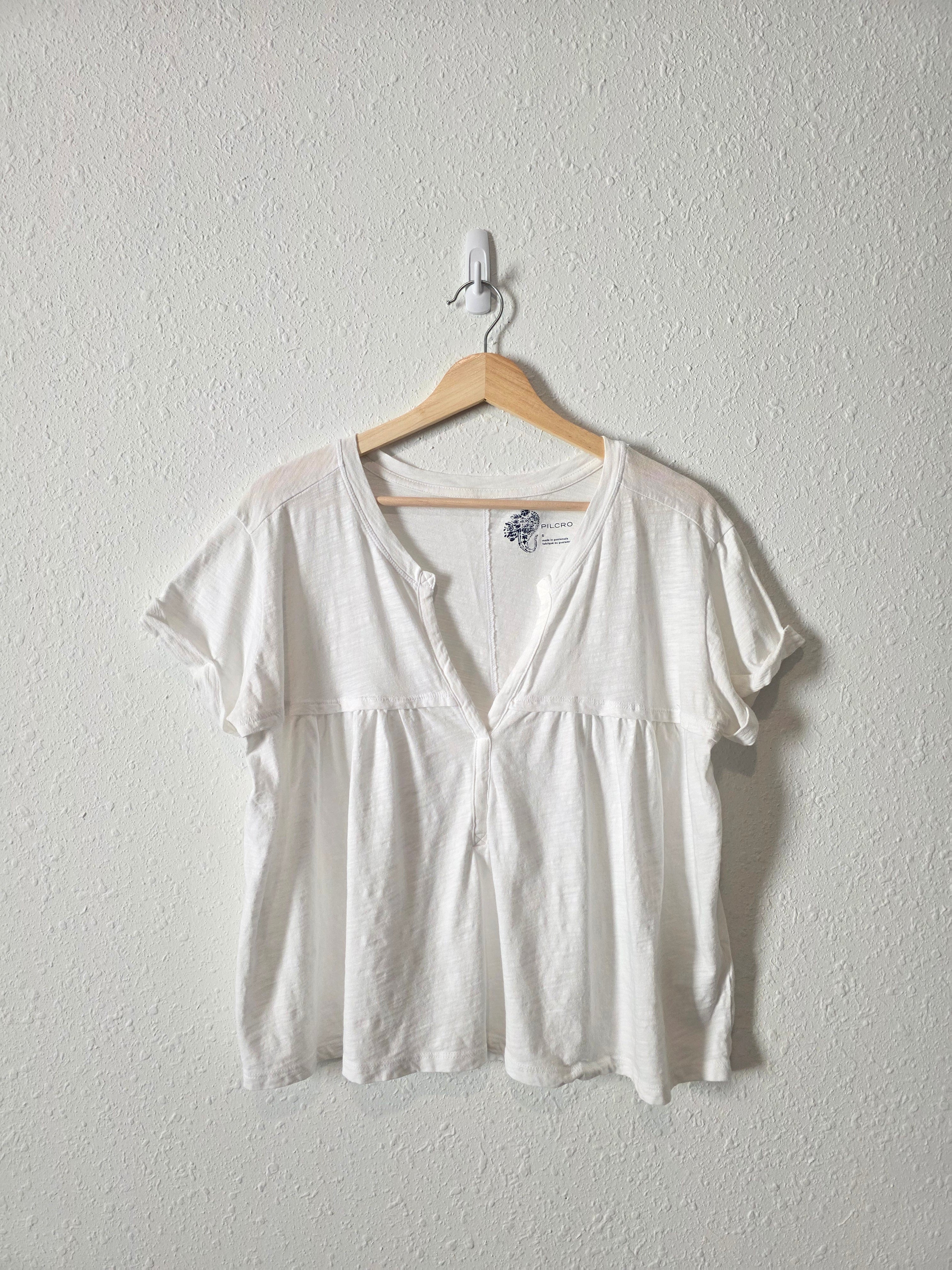 Pilcro V Neck Relaxed Top (S)