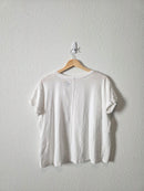 Pilcro V Neck Relaxed Top (S)