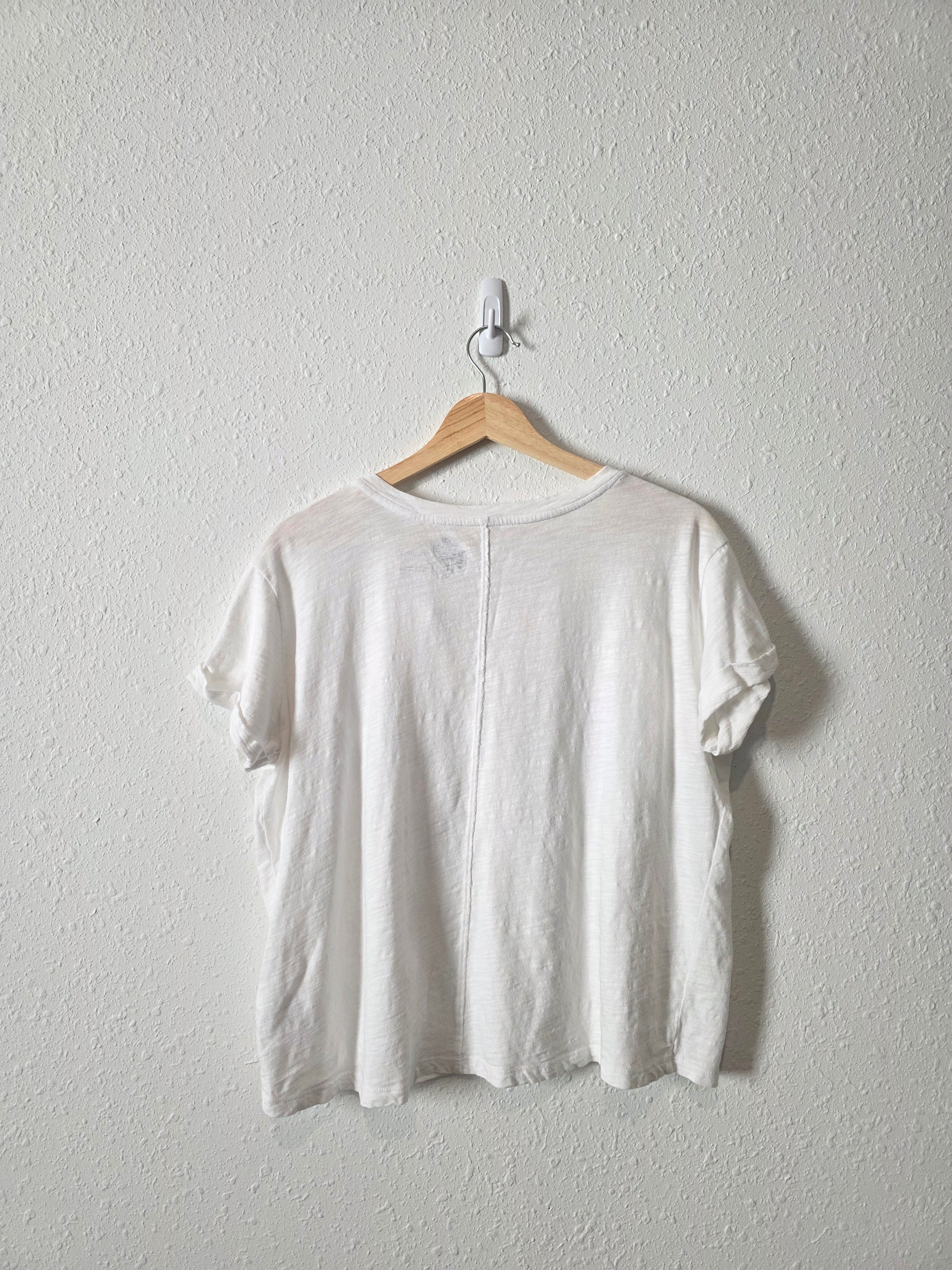 Pilcro V Neck Relaxed Top (S)